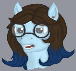 Size: 1475x1378 | Tagged: safe, artist:valdemar, imported from derpibooru, oc, oc only, oc:mayzay, pegasus, pony, bust, female, glasses, mare, portrait, solo