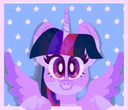 Size: 1086x932 | Tagged: safe, artist:squididdlee, imported from derpibooru, twilight sparkle, alicorn, pony, animated, blinking, bust, cute, female, looking at you, mare, portrait, solo, stars, twiabetes, twilight sparkle (alicorn)