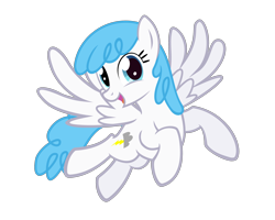 Size: 2500x2000 | Tagged: safe, artist:the smiling pony, imported from derpibooru, lightning bolt, white lightning, pegasus, pony, .svg available, flying, happy, looking at you, open mouth, simple background, smiling, solo, spread wings, svg, transparent background, vector, wings