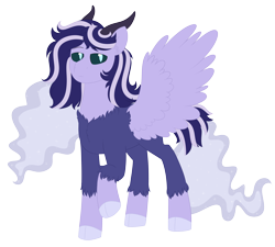 Size: 5610x5060 | Tagged: safe, artist:queenderpyturtle, imported from derpibooru, oc, oc only, oc:freya, hybrid, absurd resolution, black sclera, eyebrows, eyebrows visible through hair, female, frown, hybrid oc, interspecies offspring, looking at you, offspring, parent:discord, parent:princess luna, parents:lunacord, simple background, solo, spread wings, transparent background, wings