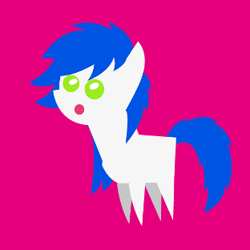 Size: 312x312 | Tagged: safe, artist:pisklakozaur, imported from derpibooru, oc, oc only, earth pony, pony, :o, earth pony oc, open mouth, pointy ponies, red background, simple background, solo