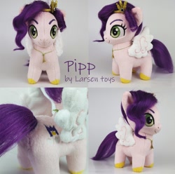 Size: 1070x1062 | Tagged: safe, artist:larsen toys, imported from derpibooru, pipp petals, pegasus, pony, chibi, female, g5, irl, mare, my little pony: a new generation, photo, plushie, solo