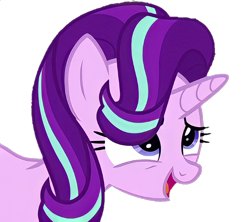 Size: 832x740 | Tagged: safe, edit, edited screencap, editor:coltman1925, imported from derpibooru, screencap, starlight glimmer, pony, unicorn, season 6, the crystalling, background removed, cute, female, glimmerbetes, horn, mare, multicolored mane, not a vector, open mouth, open smile, simple background, smiling, solo, transparent background