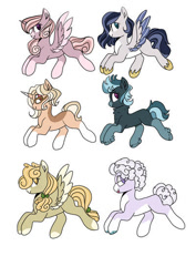 Size: 400x566 | Tagged: safe, artist:rose-moonlightowo, imported from derpibooru, oc, oc only, alicorn, earth pony, pegasus, pony, unicorn, alicorn oc, base used, coat markings, colored wings, earth pony oc, facial markings, glasses, horn, magical lesbian spawn, neck fluff, offspring, parent:big macintosh, parent:cheese sandwich, parent:flash sentry, parent:fluttershy, parent:pinkie pie, parent:princess cadance, parent:rainbow dash, parent:shining armor, parent:soarin', parent:starlight glimmer, parent:trixie, parent:twilight sparkle, parents:cheesepie, parents:flashlight, parents:fluttermac, parents:shiningcadance, parents:soarindash, parents:startrix, pegasus oc, simple background, snip (coat marking), socks (coat markings), unicorn oc, unshorn fetlocks, white background, wings