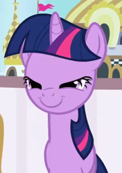 Size: 420x595 | Tagged: safe, imported from derpibooru, screencap, twilight sparkle, pony, sweet and elite, cropped, mid-blink screencap, solo