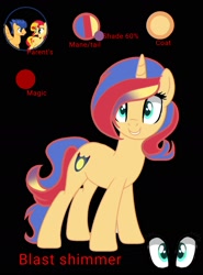 Size: 1128x1524 | Tagged: safe, artist:twinkledawn2011, imported from derpibooru, flash sentry, sunset shimmer, oc, pony, female, flashimmer, male, offspring, parent:flash sentry, parent:sunset shimmer, parents:flashimmer, shipping, straight