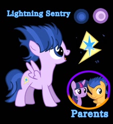 Size: 797x876 | Tagged: safe, artist:crystalheartyt, imported from derpibooru, flash sentry, twilight sparkle, oc, alicorn, pegasus, female, flashlight, male, offspring, parent:flash sentry, parent:twilight sparkle, parents:flashlight, shipping, straight, twilight sparkle (alicorn)