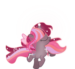 Size: 8681x7997 | Tagged: safe, artist:shootingstarsentry, imported from derpibooru, oc, oc:nightingale (shootingstarsentry), pony, unicorn, absurd resolution, artificial wings, augmented, female, filly, foal, magic, magic wings, offspring, parent:moondancer, parent:shadow lock, parents:shadowdancer, simple background, solo, transparent background, vector, wings