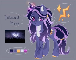 Size: 2737x2179 | Tagged: safe, artist:reterica, oc, oc only, oc:blizzard moon, pony, unicorn, magic, simple background