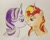 Size: 640x507 | Tagged: safe, artist:suntrixglim, imported from derpibooru, starlight glimmer, sunset shimmer, pony, unicorn, equestria girls, boop, cute, female, lesbian, noseboop, shimmerglimmer, shipping, traditional art