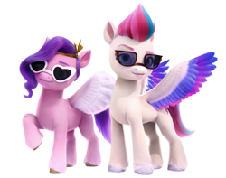 Size: 1369x1080 | Tagged: safe, edit, editor:pipp_petal, imported from derpibooru, pipp petals, zipp storm, pegasus, pony, cute, duo, g5, my little pony: a new generation, official, simple background, transparent background