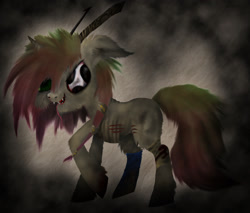 Size: 2649x2252 | Tagged: safe, artist:pisklakozaur, imported from derpibooru, oc, oc only, pony, scar, smiling, solo