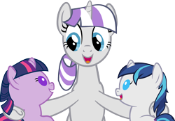 Size: 3800x2640 | Tagged: safe, artist:beavernator, edit, editor:enrique zx, imported from derpibooru, shining armor, twilight sparkle, twilight velvet, pony, unicorn, baby, baby pony, babying armor, babylight sparkle, brother and sister, child, colt, colt shining armor, daughter, female, filly, filly twilight sparkle, foal, high res, male, mare, mother, mother and child, mother and daughter, mother and son, open mouth, open smile, show accurate, siblings, simple background, smiling, son, spanish, spanish description, sparkle family, transparent background, trio, unicorn twilight, vector, younger