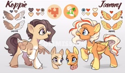 Size: 4096x2414 | Tagged: safe, artist:lunnita_pony, imported from derpibooru, oc, oc only, pegasus, pony, reference sheet