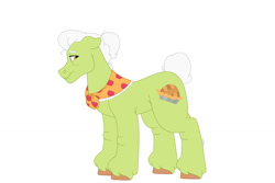 Size: 1280x854 | Tagged: safe, artist:itstechtock, imported from derpibooru, granny smith, earth pony, pony, full body, hooves, simple background, solo, standing, unshorn fetlocks, white background