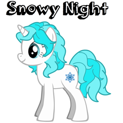 Size: 1696x1700 | Tagged: safe, artist:chubby-snowy, imported from derpibooru, oc, oc only, oc:snowy night, pony, unicorn, pony creator, female, horn, simple background, solo, unicorn oc, white background