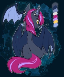 Size: 1000x1200 | Tagged: safe, artist:swaybat, imported from derpibooru, oc, oc only, bat pony, pony, bat pony oc, solo