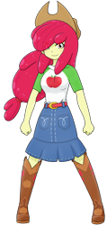 Size: 1049x2196 | Tagged: safe, artist:batipin, imported from derpibooru, apple bloom, equestria girls, equestria girls series, clothes, clothes swap, female, simple background, solo, transparent background