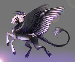 Size: 2687x2200 | Tagged: safe, artist:inarimayer, imported from derpibooru, oc, oc only, pony, colored hooves, horns, solo, wings