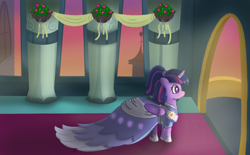 Size: 2925x1819 | Tagged: safe, artist:limitmj, imported from derpibooru, twilight sparkle, alicorn, pony, the last problem, clothes, dress, second coronation dress, solo, twilight sparkle (alicorn)