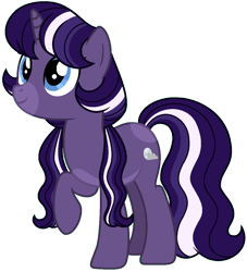 Size: 1004x1108 | Tagged: safe, artist:camomiie, imported from derpibooru, oc, oc only, oc:dusk noire, pony, unicorn, base used, blue eyes, coat markings, facial markings, female, full body, hooves, horn, magical lesbian spawn, mare, markings, multicolored mane, multicolored tail, offspring, parent:rarity, parent:twilight sparkle, parents:rarilight, raised hoof, show accurate, simple background, smiling, snip (coat marking), solo, standing, tail, three quarter view, transparent background, unicorn oc