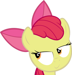 Size: 876x912 | Tagged: safe, imported from derpibooru, apple bloom, earth pony, pony, female, filly, foal, simple background, smiling, solo, transparent background, vector