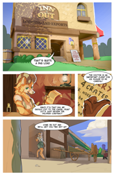 Size: 851x1299 | Tagged: safe, artist:nubsy, imported from derpibooru, anthro, comic, dialogue, fox-faun, male