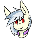 Size: 128x128 | Tagged: safe, imported from derpibooru, oc, oc only, oc:sølvfor, pegasus, bust, cute, gift art, simple background, smiling, solo, sticker, transparent background