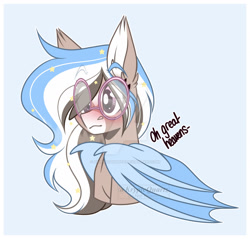 Size: 1600x1532 | Tagged: safe, artist:krypticquartz, imported from derpibooru, oc, bat pony, pony, bust, deviantart watermark, female, mare, obtrusive watermark, portrait, solo, watermark