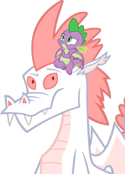 Size: 1910x2666 | Tagged: safe, artist:cloudy glow, artist:thesharp0ne, edit, imported from derpibooru, vector edit, fizzle, spike, dragon, the last laugh, alternate universe, baby, baby dragon, father and child, father and son, male, parent:fizzle, parent:princess ember, parents:fizzlember, simple background, spread wings, transparent background, vector, winged spike, wings