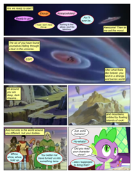 Size: 612x792 | Tagged: safe, artist:greatdinn, edit, edited screencap, imported from derpibooru, screencap, spike, dragon, human, comic:friendship is dragons, collaboration, comic, crossover, dialogue, male, screencap comic