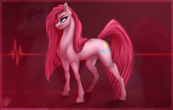 Size: 1280x813 | Tagged: safe, artist:copshop, imported from derpibooru, pinkie pie, earth pony, pony, female, mare, pinkamena diane pie, solo, watermark