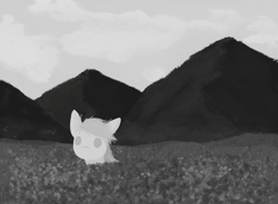 Size: 3840x2828 | Tagged: safe, artist:pinkchalk, pony, monochrome