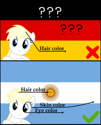 Size: 1200x1479 | Tagged: safe, artist:anonymous, edit, editor:jojodidu, oc, oc:aryanne, earth pony, pony, argentina, aryan, aryan pony, banned from derpibooru, female, flag, germany, happy, looking at you, meme, nazi, nazipone, ponified, ponified meme, sun