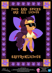 Size: 252x350 | Tagged: safe, artist:strykarispeeder, imported from derpibooru, part of a set, saffron masala, pony, unicorn, bipedal, clothes, female, mare, saffronlicious, solo, sunglasses, twilightlicious