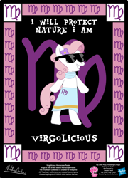 Size: 758x1053 | Tagged: safe, artist:strykarispeeder, imported from derpibooru, part of a set, oc, oc only, oc:virgo, earth pony, pony, bipedal, female, mare, solo, sunglasses, twilightlicious, virgo, virgolicious