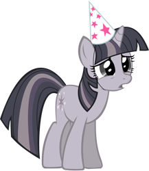 Size: 2508x2892 | Tagged: safe, artist:dawnmistpony, artist:wardex101, edit, imported from derpibooru, twilight sparkle, pony, unicorn, confused, discorded, discorded twilight, female, high res, mare, sad, simple background, solo, transparent background, twilight tragedy, unicorn twilight, vector