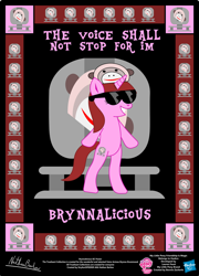 Size: 758x1054 | Tagged: safe, artist:strykarispeeder, imported from derpibooru, part of a set, oc, oc only, earth pony, pony, bipedal, brynna drummond, brynnalicious, female, mare, solo, sunglasses, twilightlicious