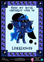 Size: 758x1054 | Tagged: safe, artist:strykarispeeder, imported from derpibooru, part of a set, princess luna, alicorn, pony, bipedal, female, hoof shoes, lunalicious, mare, solo, sunglasses, twilightlicious