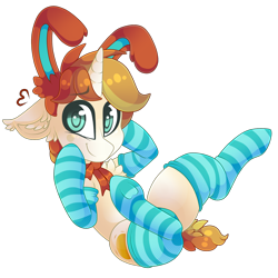 Size: 2000x2000 | Tagged: safe, artist:star-theft, imported from derpibooru, oc, pony, unicorn, bunny ears, clothes, male, simple background, socks, solo, stallion, striped socks, transparent background