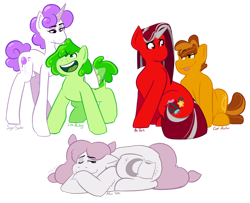 Size: 1280x1040 | Tagged: safe, artist:art-tart-taffyness, imported from derpibooru, earth pony, pegasus, pony, unicorn, battle for dream island, coiny (battle for dream island), female, gelatin (battle for dream island), lollipop (battle for dream island), male, mare, pillow (battle for dream island), pin (battle for dream island), ponified, simple background, stallion, transparent background