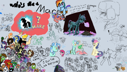 Size: 1920x1080 | Tagged: source needed, useless source url, safe, artist:_ton618_, artist:anonymous, artist:cammy, artist:firecracker, artist:hattsy, artist:rhorse, applejack, bon bon, lyra heartstrings, march gustysnows, maud pie, nurse redheart, pinkie pie, princess luna, rainbow dash, rarity, spike, sweetie drops, trixie, twilight sparkle, oc, oc only, oc:anon, oc:floor bored, oc:milky way, oc:nasapone, alicorn, butterfly, earth pony, human, kirin, pegasus, pony, unicorn, aggie.io, alternate manestyle, binoculars, blushing, bon bon is not amused, book, boop, breath, butt, chest fluff, clothes, coat, cold, dock, drawpile, earmuffs, exclamation point, female, frown, hand, happy, hat, hay, johnny bravo, lowres, magic, mare, mask, mongolian, mongolian basket weaving forum, monochrome, open mouth, plot, pun, sign, simple background, smiling, stick, text, thinking, thought bubble, tongue out, trash can, twiggles, unamused, unicorn twilight, water, watering can, whiskers, whispering