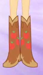 Size: 231x397 | Tagged: safe, imported from derpibooru, screencap, applejack, equestria girls, boots, cowboy boots, eg stomp, high heel boots, legs, pictures of legs, shoes, the eg stomp