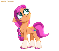 Size: 1501x1299 | Tagged: safe, artist:memengla, imported from derpibooru, sunny starscout, earth pony, pony, female, g5, mare, my little pony: a new generation, simple background, solo, transparent background