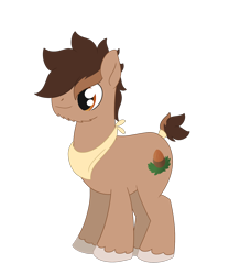 Size: 1640x1877 | Tagged: safe, alternate version, artist:dyonys, imported from derpibooru, oc, oc:hazelnut sweets, clothes, scarf, simple background, transparent background, unshorn fetlocks