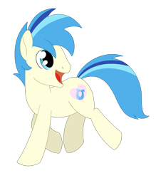 Size: 1682x1917 | Tagged: safe, alternate version, artist:dyonys, imported from derpibooru, oc, oc:chatty pie, earth pony, pony, male, open mouth, simple background, smiling, stallion, transparent background