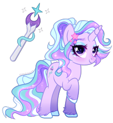 Size: 1159x1267 | Tagged: safe, artist:gihhbloonde, imported from derpibooru, oc, pony, unicorn, female, magical lesbian spawn, mare, offspring, parent:starlight glimmer, parent:trixie, parents:startrix, simple background, solo, transparent background