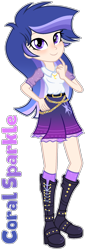 Size: 706x2058 | Tagged: safe, artist:xxcheerupxxx, imported from derpibooru, oc, oc:coral sparkle, equestria girls, clothes, simple background, solo, transparent background