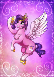 Size: 3508x4961 | Tagged: safe, artist:lupiarts, imported from derpibooru, pipp petals, pegasus, pony, absurd resolution, adorapipp, cellphone, chest fluff, coat markings, cute, digital art, drawing, eyebrows, eyelashes, fanart, female, flying, g5, grin, mare, my little pony: a new generation, phone, pipp is short, poster, selfie, smartphone, smiling, socks (coat markings), solo, spread wings, unshorn fetlocks, wings