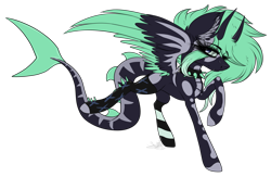 Size: 3489x2269 | Tagged: safe, artist:beamybutt, imported from derpibooru, oc, oc only, pony, clothes, colored wings, costume, eyelashes, horns, raised hoof, simple background, skeleton costume, solo, transparent background, two toned wings, wings